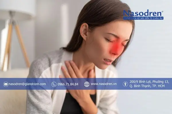 viêm xoang gây nghẹt mũi khó thở